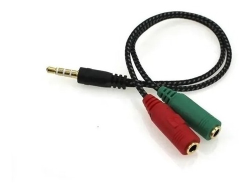 Cable Adaptador Convertidor Audio Y Microfono Ps4 Xbox 3.5mm