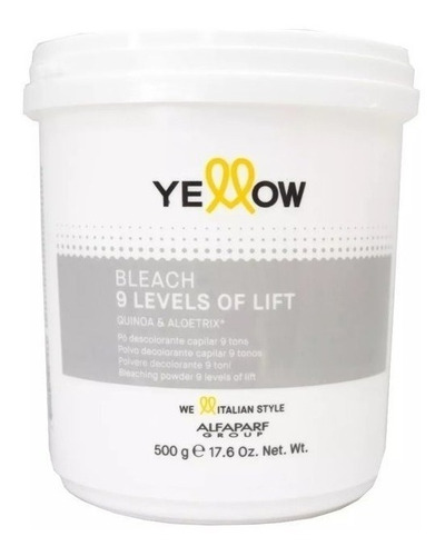 Decolorante Profesional Alfaparf Yellow Aclara 9 Niveles