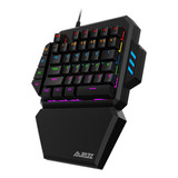 Teclado De Una Mano Rgb Retroiluminado 39 Teclas Gamers Mini