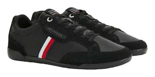 Tenis Tommy Hilfiger Caballero Corporate Mix Leather Cupsole