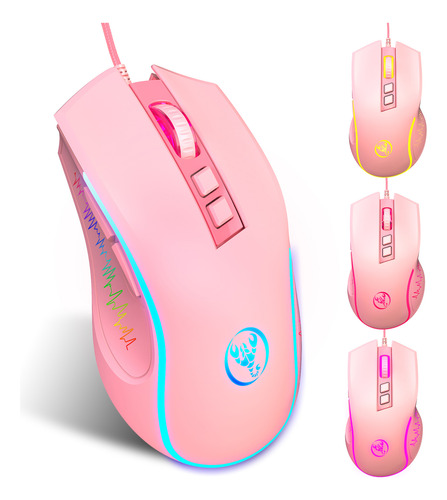 Mouse Para Juegos Con Cable Hxsj X100, Mouse Ergonómico Para