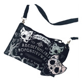 Bolsa Crossbody Ouija Planchette Goth Moda Alternativa