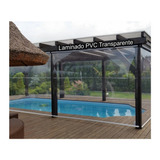 Toldo Cortina Retrátil 1,48x2,30 Varanda Pvc Transparente