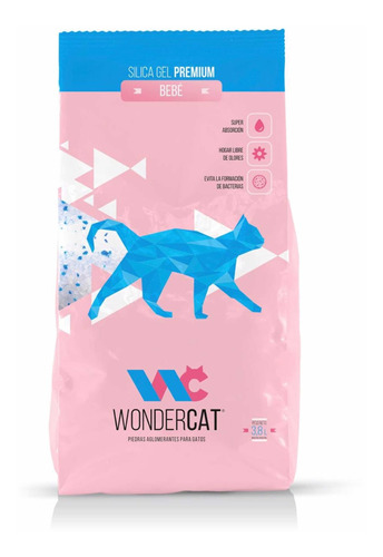 Wondercat Silica Gel Caja X 8 Unid 3,8 Lts 27 Kg Miluna