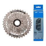 Cassete Shimano Acera Hg41 8v 11-34 + Corrente Hg40 7v 8v