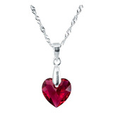 Joyas Colgante Corazon Amor Swarovski® Plata