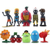 10pcs De Adornos De Juguete De La Serie Plants Vs Zombies 2