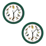 Oferta X 2 Reloj De Pared Sonidos De Aves Starlyf Birdsong