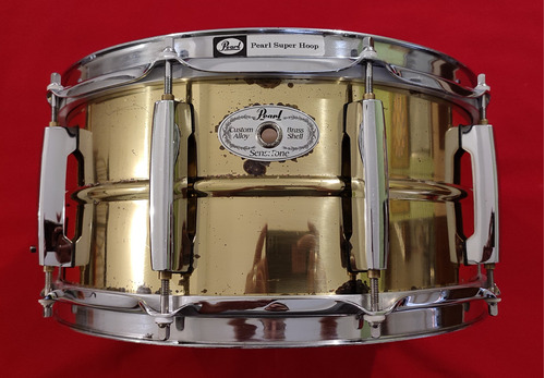 Redoblante Pearl Sensitone Brass De 14  X 6 Y 1/2