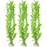 Planta Acuatica Artificial 25x12cm - X 3u, Verde Vibrante
