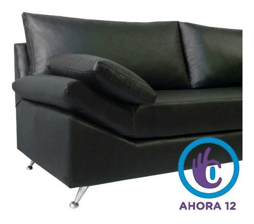 Sillon 2 Cuerpos Premium Ecocuero P/cromada Premium