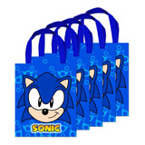 20 Mini Bolsas Ecológicas Sonic Recuerdo Fiesta Dulceros