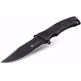 Cuchillo Trento Comando Black Zytel 11cm Total 24cm Inox 420