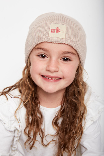 Gorro Neve Con Causa Reciclado Beige Kids