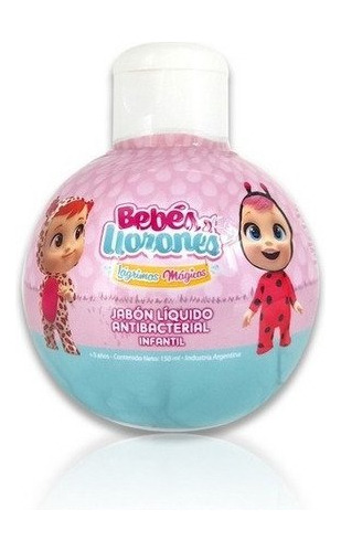 Jabon Liquido Infantil Antibacterial 150ml Bebes Llorones