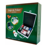 Kit Completo Poker Jogo Profissional Baralho Dados E Fichas