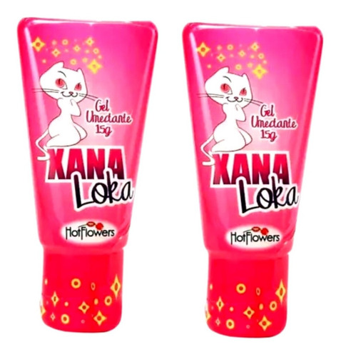 Combo 2 Gel Lubrificante Xana Loka Excitante Feminino 15g