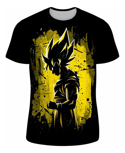 Camiseta/camisa Do Goku Dragon Ball Z  Super Sayajin/a