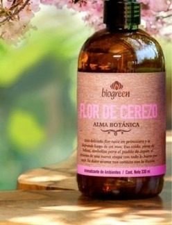 Aromatizante Biogreen Flor De Cerezo 330ml Sin Gatillo 