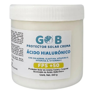 Protector Solar Ácido Hialurónico Crema Ozonizada 50+ 240 G | Meses sin interés