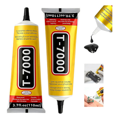 2 Pzas T7000 Pegamento Negro Multiusos Adhesivo Touch Pantalla Celular 110ml | MercadoLibre