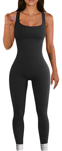 Mono Ajustado De Verano Con Cuello En U Para Mujer, Ropa De