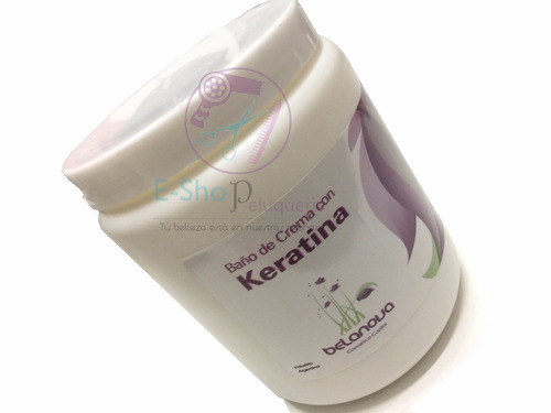 Baño De Crema De Keratina Belanova 1000 Grs