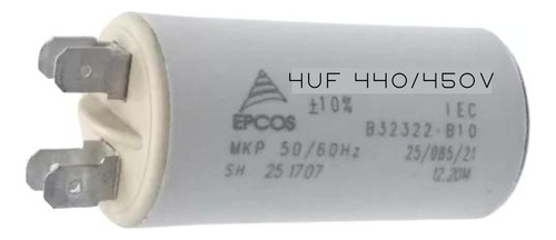 Capacitor 4uf 440/450v