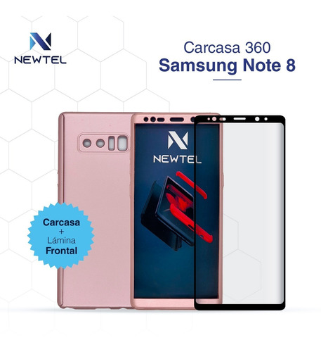 Carcasa 360 Para Samsung Note 8 + Lamina De Vidrio