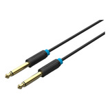 Cable Jack Plug 6.3 Mm Macho Guitarra Amplificador 1 Metro