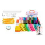 Kit Arcilla Polimérica 50 Colores + Accesorios Diy