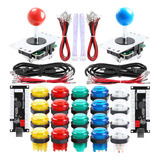 Qenker Kit De Arcada Led De 2 Jugadores Para Juegos De Pc U.