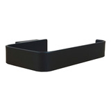 Porta Papel Baño Negro Mate 12.5 Cm Rubinett