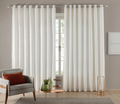 Cortina Para Sala 6,00 Largura X 2,50 Altura Tecido Rustic
