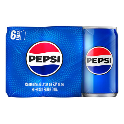 Refresco Pepsi en Lata 237ml Pack X6 | MercadoLibre