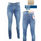 Pantalon Jeans De Hombre Slim Elasticado Semipitillo 9137