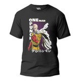 Polera Saitama One Punch Man Anime Mangas Estampados Ters