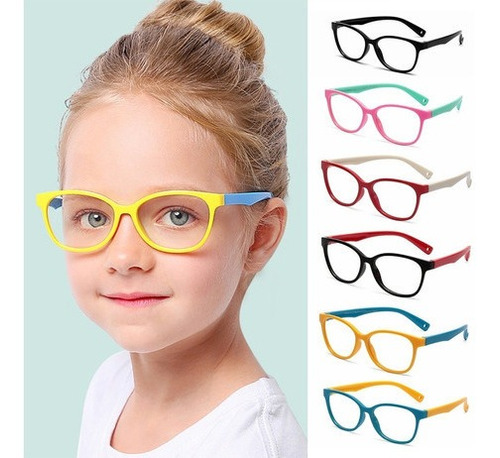 Gafas Lentes De Descanso Uv400 Para Niños Bloqueo Luz Azul 