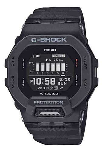 G-shock Reloj Cuadrado Gbd200 Para Hombre, Color Negro,