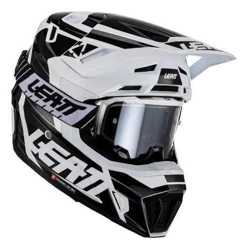 Kit Casco Antiparra Leatt 7.5 V3 Blanco Motocross Juri 