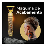  Hair Trimmer Máquina De Cortar Cabelo, Profissional, Dragão Dourado-escuro 110v/220v