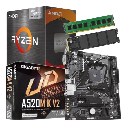 Combo Actualizacion Pc Amd Ryzen 7 5700g 16 Gb 256 Gb Nvme