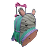 Mochila Com Rodinha Infantil Menina Fermina Jardim Creche