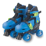 Patins Roller Kit Azul Com Preto 30-33 - Fenix Pk-01p