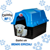 Casa Casinha Cachorro Pet N1 Plástico Premium - 3 Cores