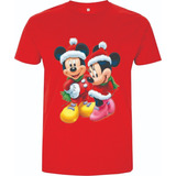 Camisetas Navideñas Mickey Mouse Minnie Navidad Adulto Niños