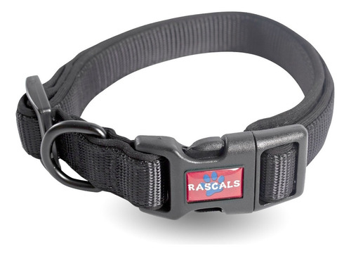 Rascals Collar Perro Acolchonado Premium M 2c Regula 35,5-51 Color Negro Neoprene - Sbr