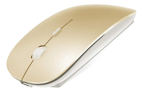 Mouse Inalambrico Recargable Para Pc/macbook/dorado