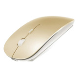 Mouse Inalambrico Recargable Para Pc/macbook/dorado