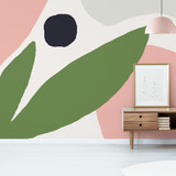 Tapiz Wallpaper Fotomural Moderno Plantas Abstracto Vinil